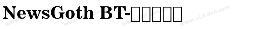 NewsGoth BT字体转换